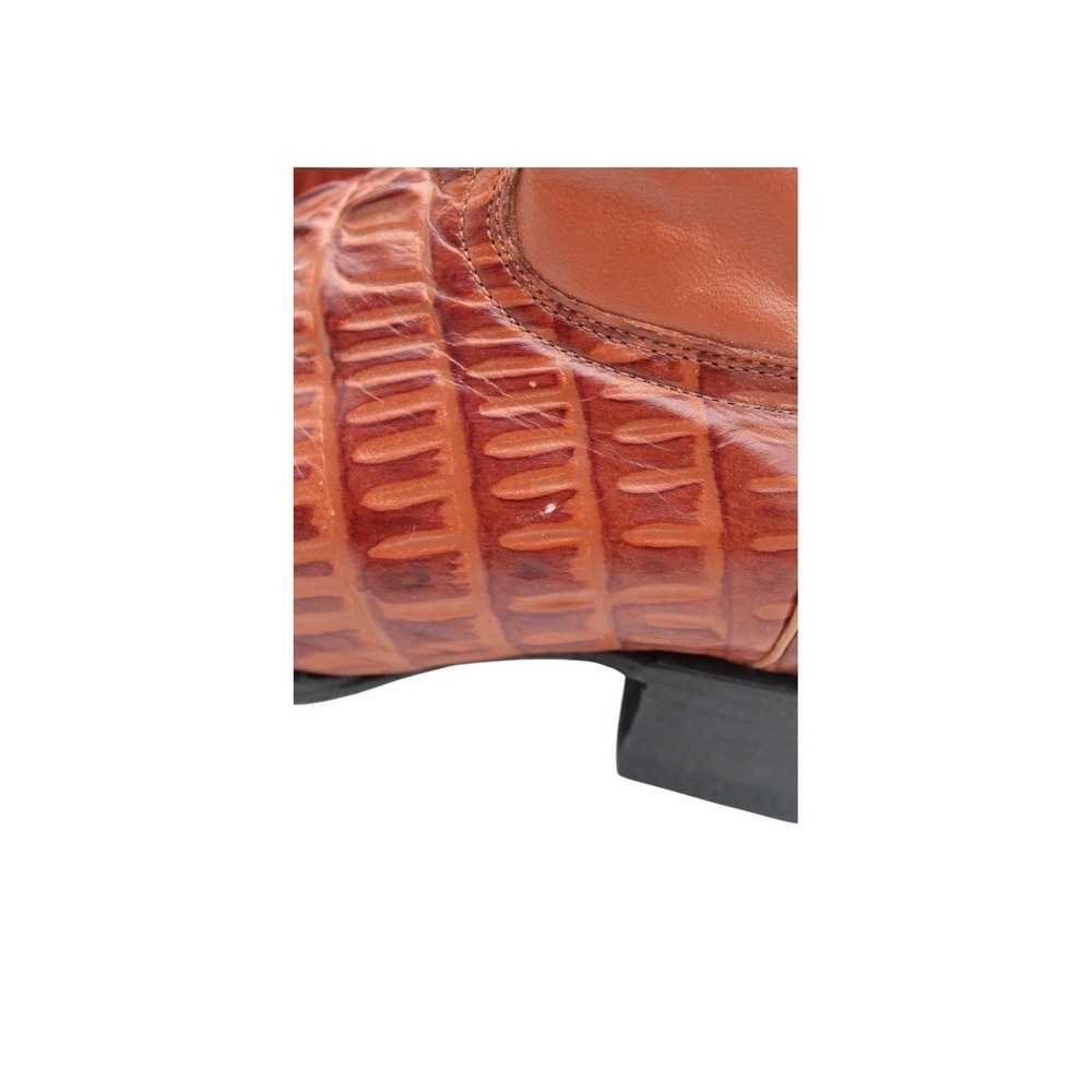 Crocodile Alligator Print Snip Toe Cowboy Boot Vaqueros Y Boots Cowboys & Boots - Picture 6 of 8